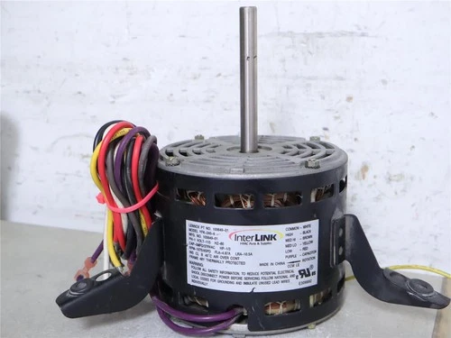 InterLINK LENNOX 100649-01 Blower Motor 1/3HP 115V 1075RPM 4SPD 1PH YFK-245-6