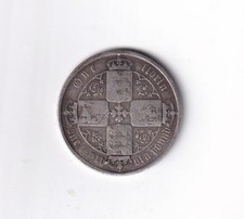 United Kingdom 1 Florin Victoria 1st portrait Gothic type Silver .925 KM#746