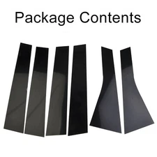 For Jeep-Grand-Cherokee 2011-2021,6Pcs/set Door Pillar Post Side Cover Trim