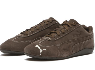 Puma Speedcat OG 407975-01 Natural Leather Chocolate Unisex Men's