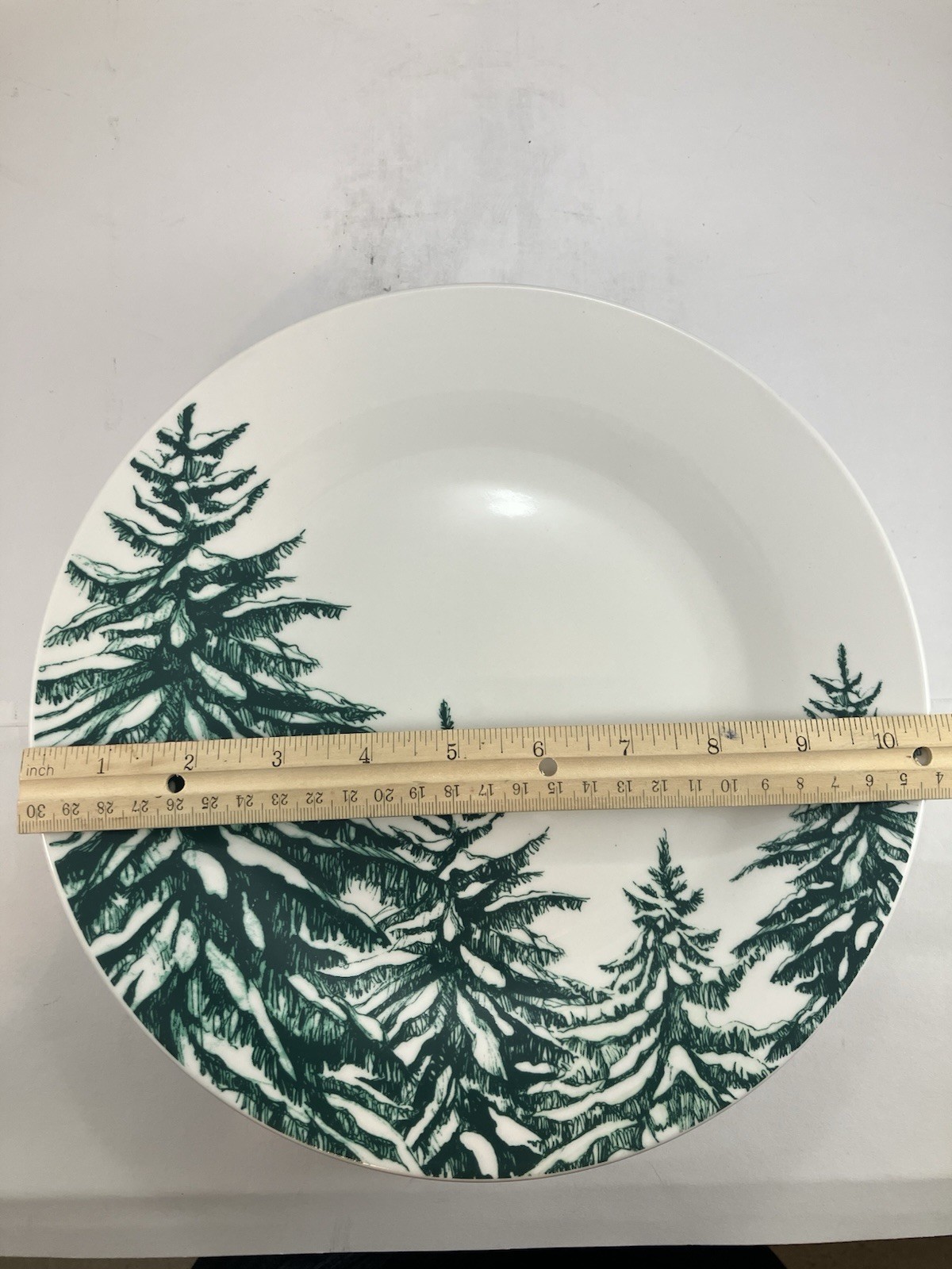 Royal Norfolk Green Evergreen Trees Dinner Plates 10 1/2" [Set of 5]