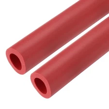 2pcs Pipe Insulation Foam Tube Lagging Insulation 18mm ID 30mm OD 24" Red