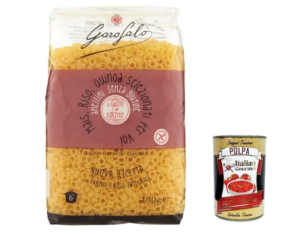 20X Garofalo Anellini 400G Senza Glutine, Glutenfreie Noodles+Polpa 400G-image