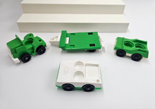 LOT 4 Fisher Price LITTLE PEOPLE Vintage VEHICLES TRUCK Hauler BOAT Car TRAILER