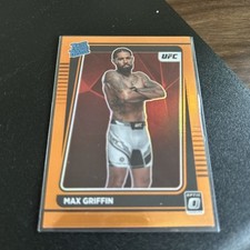 2022 Panini Donruss Optic UFC Rated Orange Prizm 1/49 Max Griffin #119 Rookie RC