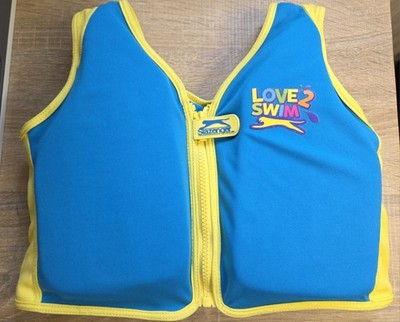 Slazenger Love 2 Schwimmweste Jacke blau gelb Alter 2-3