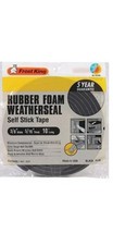 Frost King R538h Spnge Rubber Foam Tape, 3/8Inx10 Ft, 8 Mil, Insert Color: Black