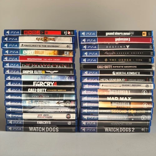 Lot of 32 PS4 Games Bundle God of War Batman Far Cry Battlefield Wolfenstein