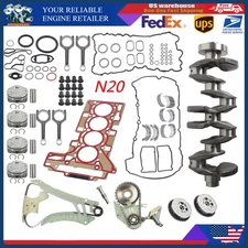 N20 Crankshaft ConRods and Piston &Rings for 2012-2016 BMW X1 X3 Z4 F30 F10 2.0T