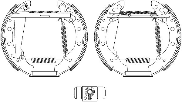 Hella Bremsbackensatz Hinterachse U.A. FüR Seat, Skoda, VW-image