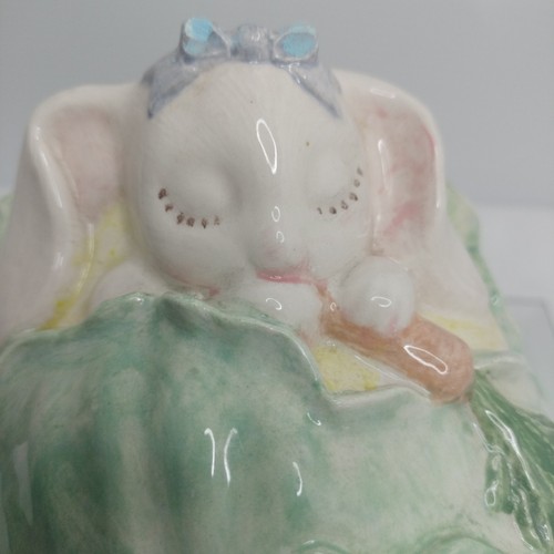 Ostern Hühnerei Schmuckkästchen Hase schläft in einem Kohlbett isst eine Karotte... - Bild 19 von 20