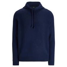 $378 NWT RLX RALPH LAUREN Men's Washable 100% Cashmere Hooded Sweater Sz XL