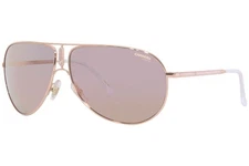 Carrera Gipsy65 DDB0J Sunglasses Men's Gold/Copper/Rose Gold Mirror Pilot 64mm