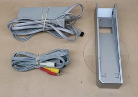 Nintendo Wii Console System RVL-101 512MB Black w/ Cables & Stand - Tested!