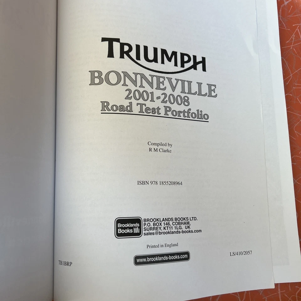 Portfólio de testes de estrada Triumph Bonneville 2001-2008 por RM Clarke - Imagem 4 de 4