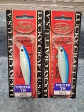 2 LUCKY CRAFT Pointer 78 OGs 3/8oz 78mm 4-5' Luckycraft Suspending Jerkbait Rare