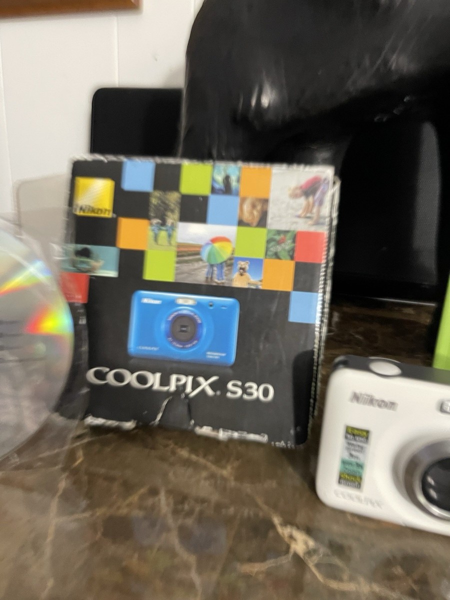 Nikon COOLPIX S30 10.1MP Digital Camera - White for sale