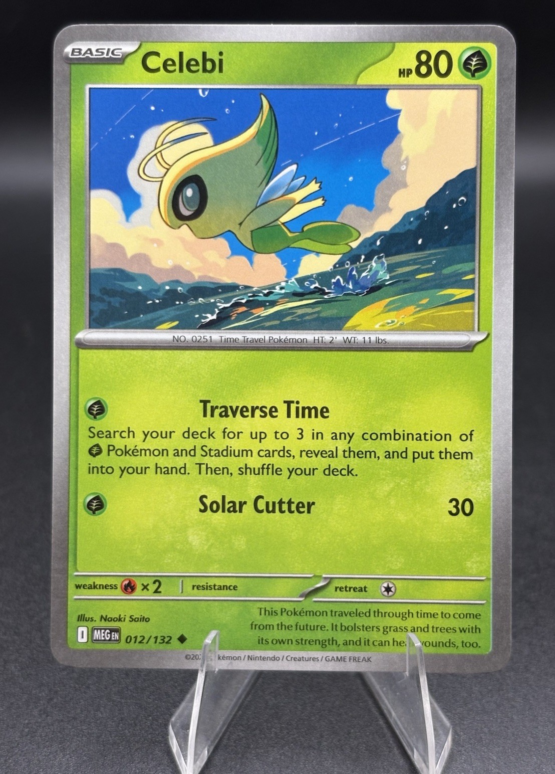 Celebi 012/132 Pokémon TCG Me01: Mega Evolution Regular - NM/M