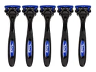 Schick Hydro 5 Razor, Premium Finishes & Soft Rubber  - 5 Razors w/ 5 Cartridges