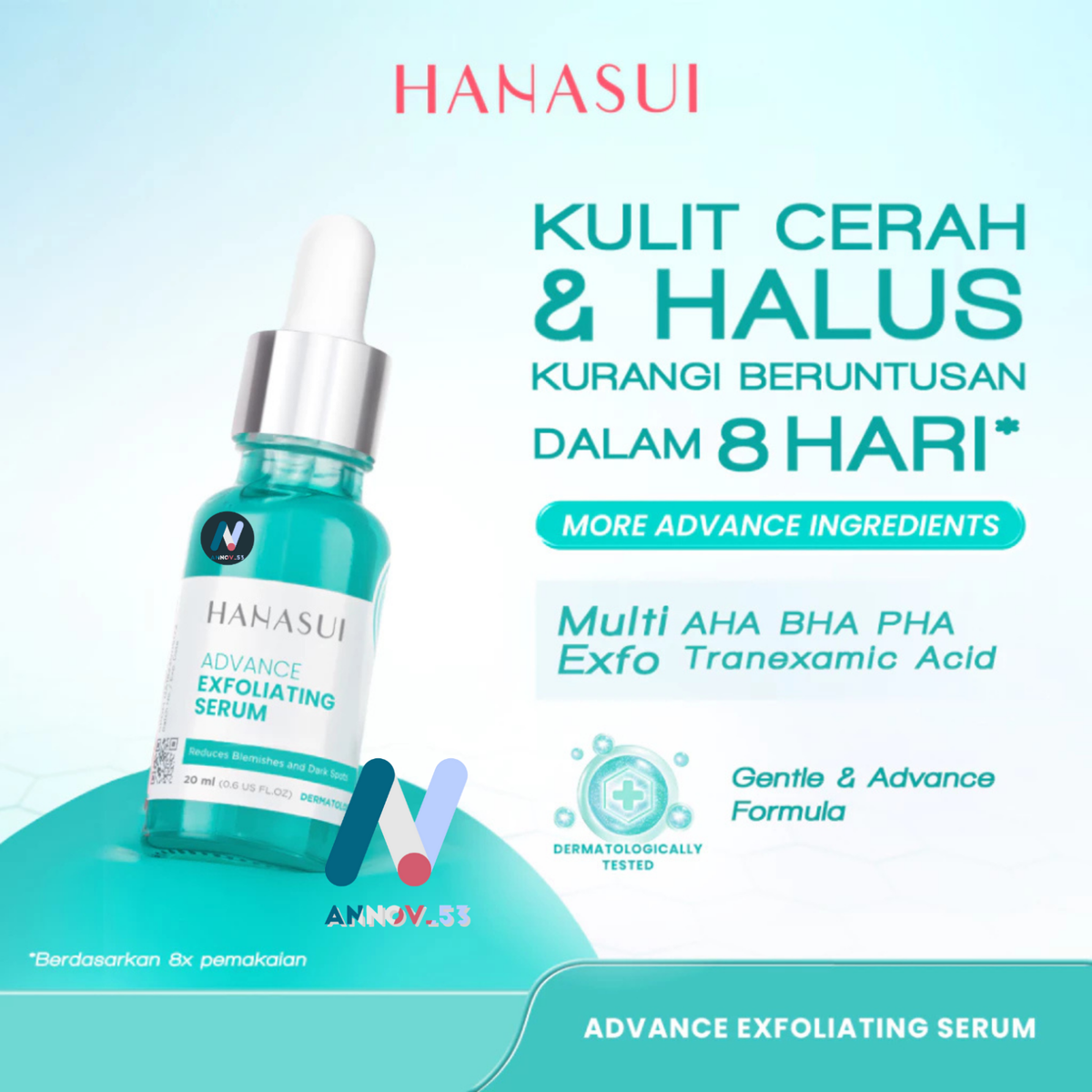 HANASUI Advance Exfoliating Serum Acne Pore Redness Moist