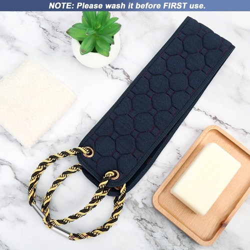 Scrubber Schiena Esfoliante con Manici, 38,5 Pollici Esfoliante Schienale Doppio Lato B - Foto 8 di 9