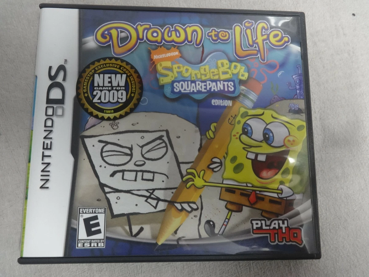 Drawn To Life Spongebob Squarepants Edition Nintendo DS Game 