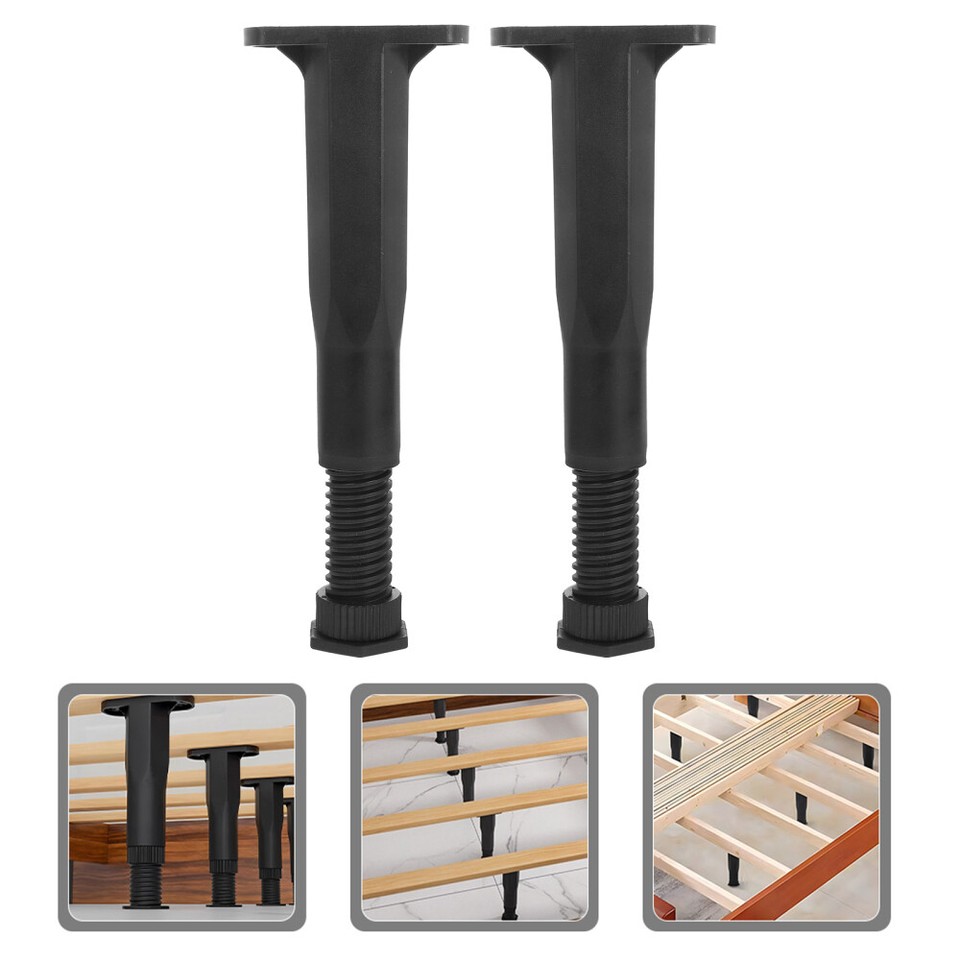 2pcs Adjustable Bed Frame Legs Bed Legs Bed Frame Support Legs