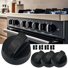 4PCS Stove Top Control Knobs Set Cooktop Top Burner Control Knob Replacement Kit