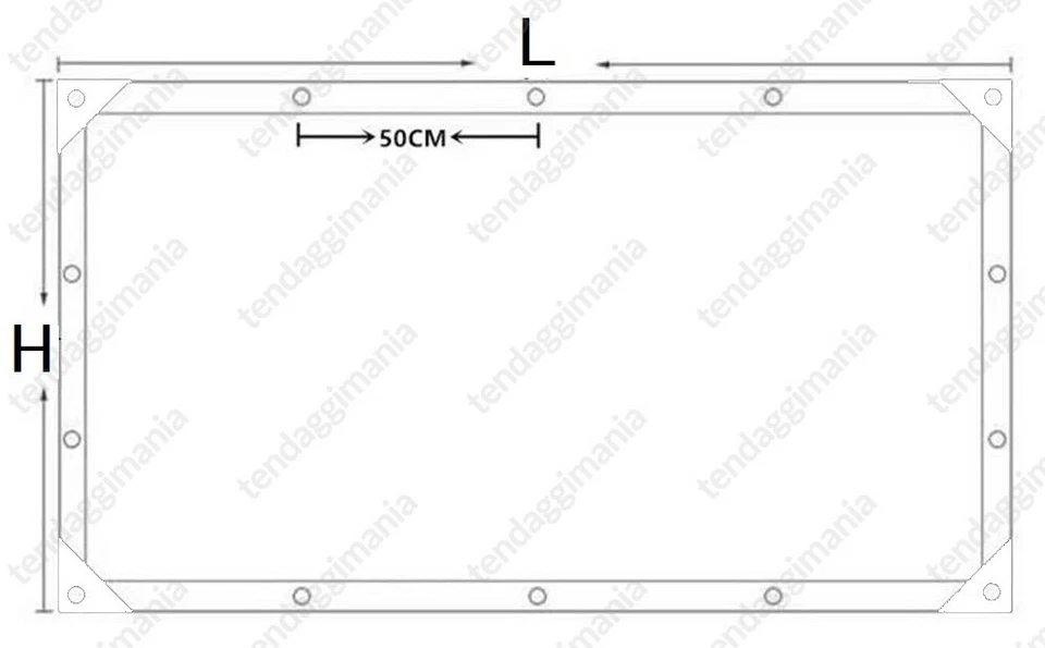 TELO TRASPARENTE TELONE IN PVC CRISTAL OCCHIELLATO IMPERMEABILE ULTRA RESISTENTE - Immagine 3 di 4