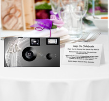 5 Silver Bells Disposable Cameras-wedding camera/anniversary 51201