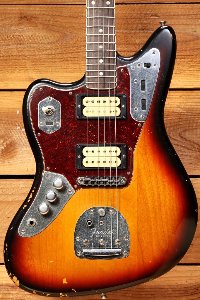 ギター FENDER COBAIN JAGUAR Road Worn Fender Kurt Cobain Jaguar ROAD WORN Left Handed Nice Lefty