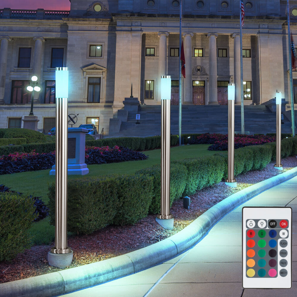 RGB LED sur Pied Support Éclairage Extérieur Luminaire Variateur Maison  Porte