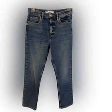 Zara High Waist Straight Leg Denim Size 4