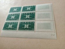 FRANCE 1963 EUROPA YT n°1397 neuf  bloc de 6 timbres valeur 0.50F
