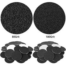 120 Pack Self-Adhesive Sandpaper Disk Replacement Pads for Electric Foot File