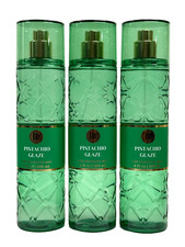 NEW 3 BATH  BODY WORKS PISTACHIO GLAZE FINE FRAGRANCE MIST BODY SPRAY 8 FL OZ