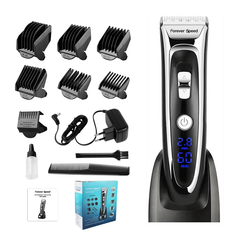 Profi Keramik Haarschneidemaschine Bartschneider Trimmer Rasierer Led Display