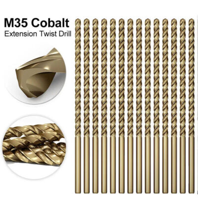 Extra Long Cobalt Steel Drill Bit – 200mm Length, M35 HSS With 5% Cobalt – For Stainless Steel & Hard Metals (4.5mm)