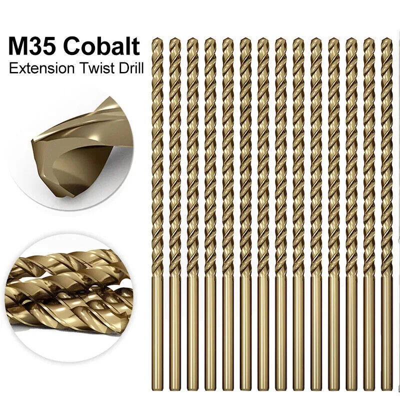 300mm HSS Extra Long Shank M35 Cobalt Twist Drill Bit 2mm-13mm for Metal Steel - Image 2 of 4