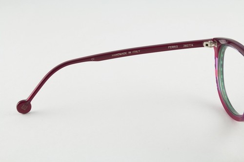 Raro Auténtico LA Eyeworks FERRIS 382774 50mm Violeta Verde Gafas Monturas Italia - Imagen 4 de 6