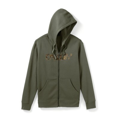 New Oakley Factory Pilot Zip Up Hoodie Sweatshirt Olive | eBay