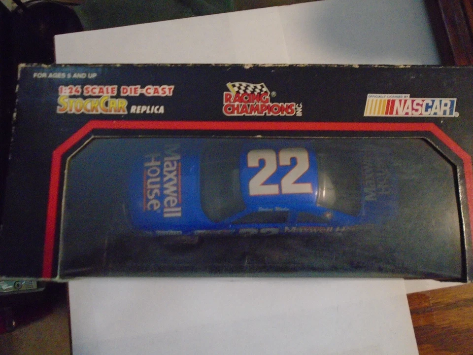 Racing Champions 1/24 Scala Die Cast #22 Sterling Marlin, Maxwell Casa, Nascar - Immagine 2 di 4