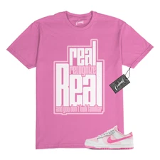 Dunk Pink Foam Playful White Air Force 1 T Shirt to Match RRR