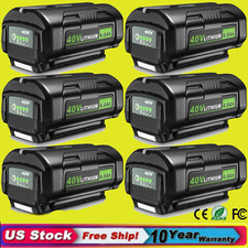 1 6 PACK For Ryobi 40 Volt 6 Ah Battery High-Capacity Lithium ion OP4050 OP40602