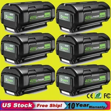 1~6 PACK For Ryobi 40 Volt 6 Ah Battery High-Capacity Lithium ion OP4050 OP40602