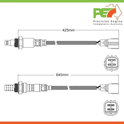 2x New OEM Pre-Cat & Post-Cat Oxygen Sensors For Subaru BRZ ZC6 2.0L ...