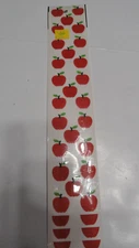 Vtg Sandylion Fuzzy Apple Stickers 5 Blocks of 5 Stickers for a Total of 25