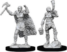Female Human Barbarian - D D Nolzur's Marvelous Miniatures -W12 - WZK90056