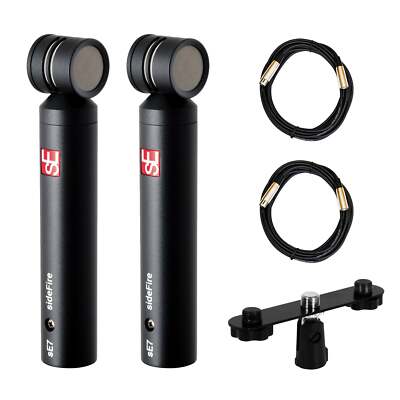 sE Electronics sE7 Side Fire Stereo Pair Bundle with Stereo T-Bar & XLR Cables