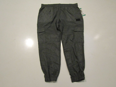 NWT DKNY Womens Green Embossed Cargo Joggers Pants Size XL X-Large - Main Image